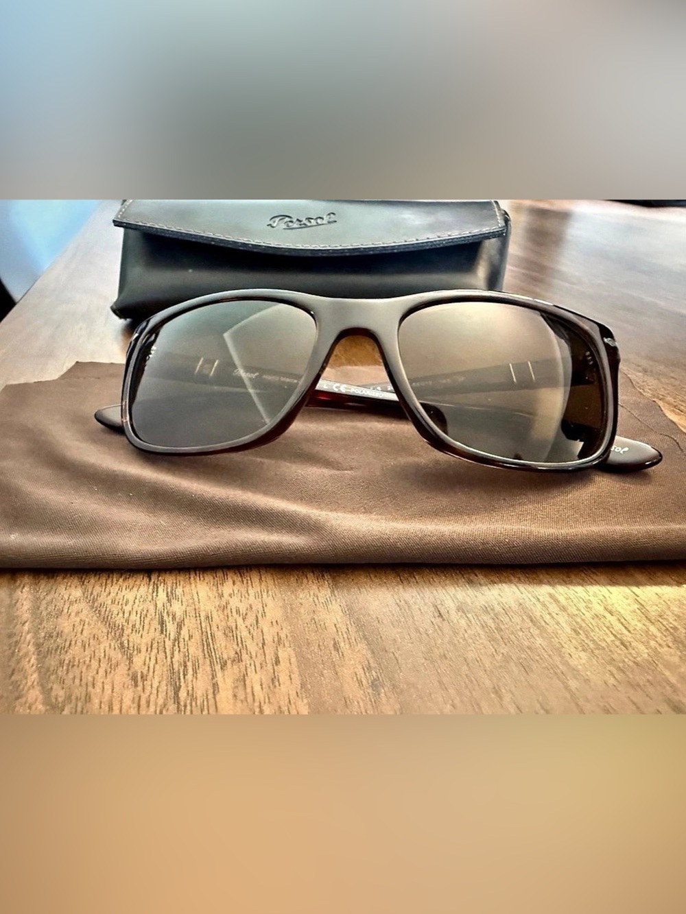Persol Tortoiseshell Polarized Sunglasses